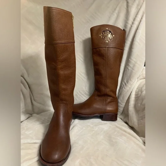 Tory Burch Brown Heeled Boots - Picture 3 of 6